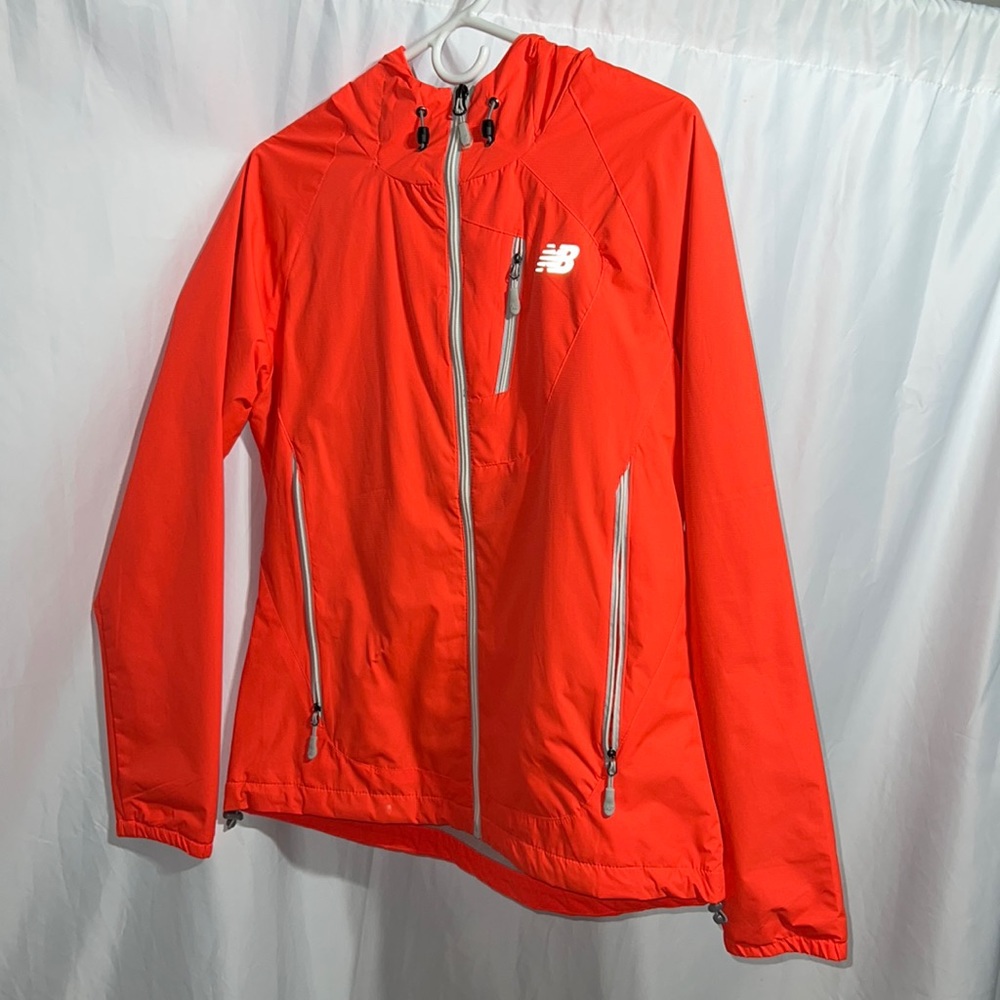 🔥Orange athletic running workout jacket zip up